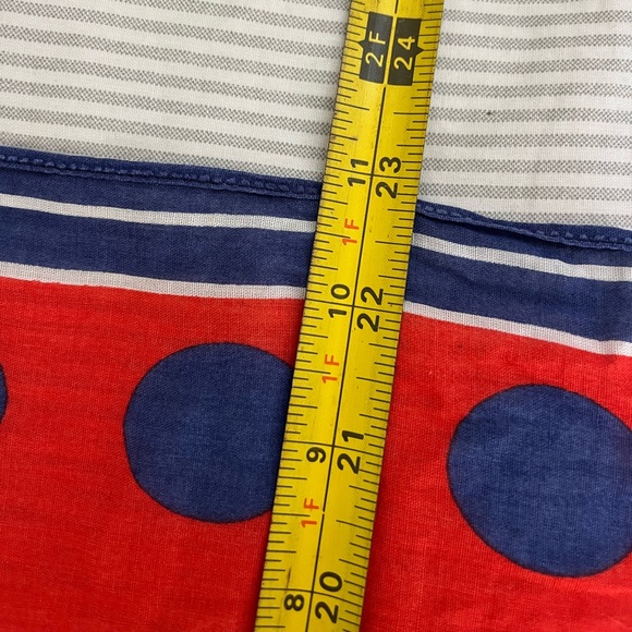Vintage Vera Neumann ladybug polka dot square scarf handkerchief - Picture 8 of 9